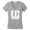 d block Women's V-Neck T-Shirt