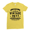 Genuine Premium Vintage 1977 Classic Perfectly Aged Limited Edition Ladies Fitted T-Shirt