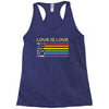 lightsaber rainbow Racerback Tank