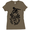 ride into the sunset Ladies Fitted T-Shirt