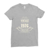 premium vintage 1976 classic perfectly aged limited edition Ladies Fitted T-Shirt