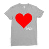 Besties Heart Family Matching Ladies Fitted T-Shirt