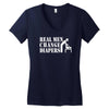 real men change diapers Women's V-Neck T-Shirt