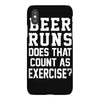 beer runs does that count as exercise funny iPhoneX Case