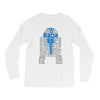 r2d2 typography Long Sleeve Shirts