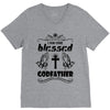 I Am One Blessed Godfather V-Neck Tee