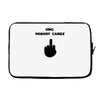 omg nobody cares Laptop sleeve