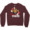 Girl Power White Write Crewneck Sweatshirt