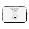 what if we die Laptop sleeve