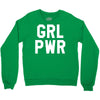 girl power white logo Crewneck Sweatshirt