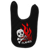 skull &amp; flames Baby Bibs