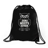 zero hoots given Drawstring Bags