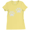 dog paws set of 2 Ladies Fitted T-Shirt