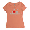 i' love my helicopter pilot Women's Triblend Scoop T-shirt
