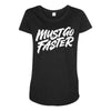 must go faster 2 Maternity Scoop Neck T-shirt