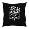 sons of anarchy soa motorcycle club tv show Throw Pillow