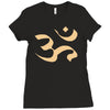 om zeichen indien buddhisten meditation religion yoga Ladies Fitted T-Shirt