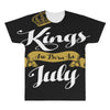 kings are born in july All Over Men's T-shirt