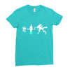 alien arith metic Ladies Fitted T-Shirt