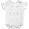 let's get toasted Baby Onesie