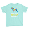 boxers support autism awareness Youth Tee