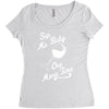 sip me baby one more time wine glass Women's Triblend Scoop T-shirt