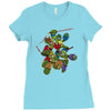 mega turtles Ladies Fitted T-Shirt