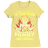 mess with me i'll fight back Ladies Fitted T-Shirt