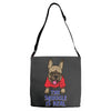 the snuggle is real Adjustable Strap Totes