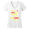 mans best friend Women's V-Neck T-Shirt