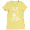 Dad And Son Fishing Partners For Life Ladies Fitted T-Shirt