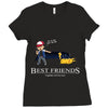 best friends forever Ladies Fitted T-Shirt