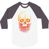 skull gradient 3/4 Sleeve Shirt