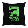 never forget Throw Pillow