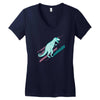 ask me about dinosaurs Women's V-Neck T-Shirt