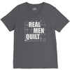 real men quilt V-Neck Tee