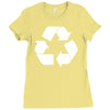 recycle symbol Ladies Fitted T-Shirt
