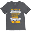 Sit In Church And Think About Fishing V-Neck Tee