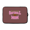 softball mom glitter Laptop sleeve