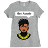 Killmonger Hey Auntie Ladies Fitted T-Shirt