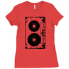 oldschool cassette Ladies Fitted T-Shirt