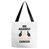 Me Against Uterine Cancer Tote Bags