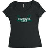 i survived lost Women's Triblend Scoop T-shirt