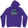 i bleed blue and green Unisex Hoodie