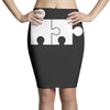 rude jigsaw ideal birthday present or gift Pencil Skirts
