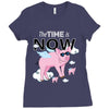 the time is now Ladies Fitted T-Shirt