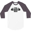 beard t shirt funny t shirt beer tshirt cool shirt mens tshirt austin 3/4 Sleeve Shirt