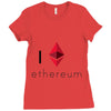 I Love Ethereum Ladies Fitted T-Shirt