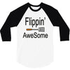 flippin awesome cooking greeting 3/4 Sleeve Shirt