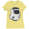 mickey beer Ladies Fitted T-Shirt
